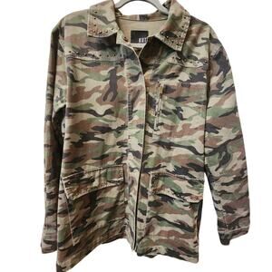 KUT FROM THE KLOTH Size Large Army Camo Jacket EUC